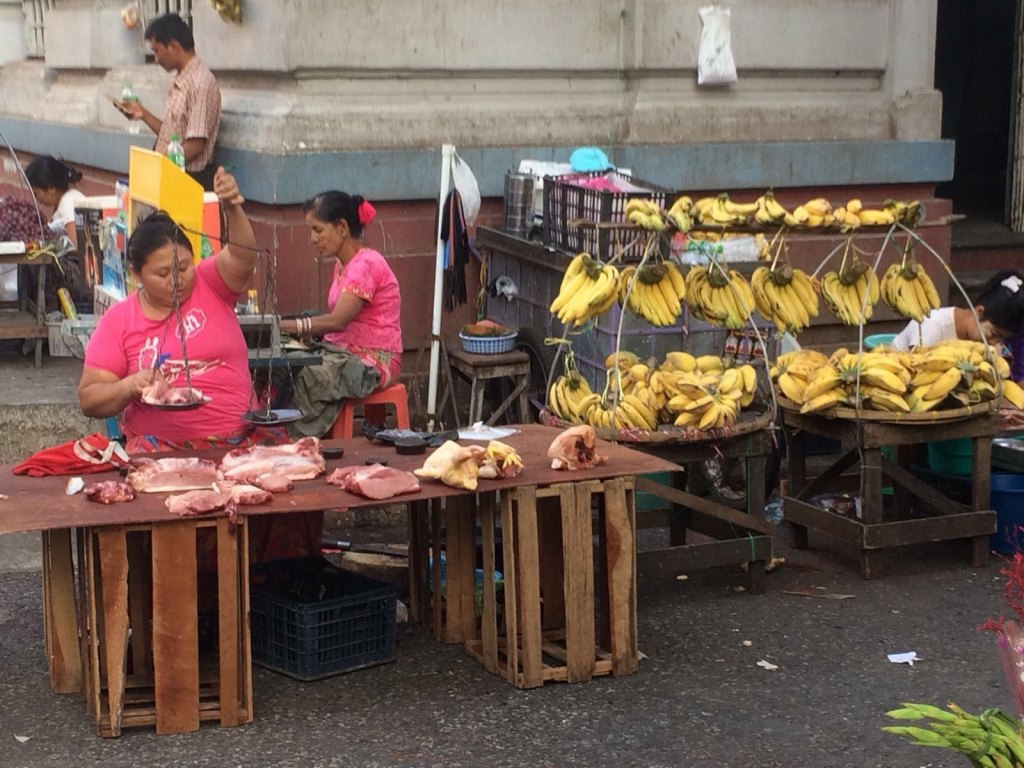 yangon street market